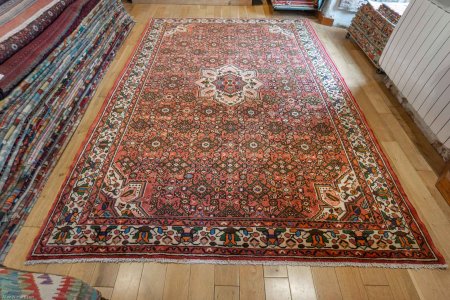 Hand-Knotted Hosseinabad Rug From Iran (Persian)