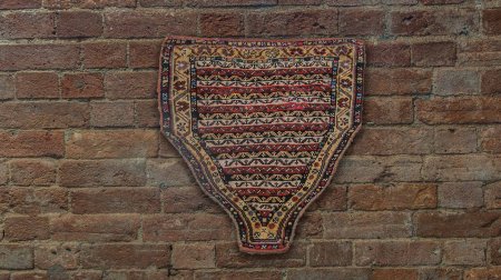 Hand-Knotted Rizini Caucasian Wall Hanging From Iran (Persian)