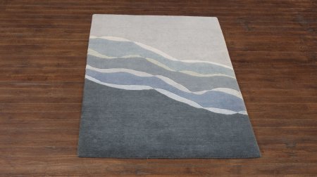 Hand-Woven Nepalese 60 Knot Rug From Nepal