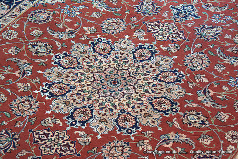 Isfahan rug detail