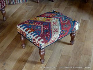 kilim foot stool