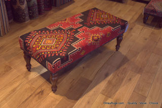 kilim foot stool